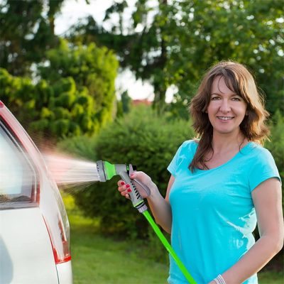 Retractable automatic portable water plastic garden hose (6)