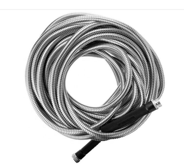 Super tough 304 stainless steel metal garden hose (5)