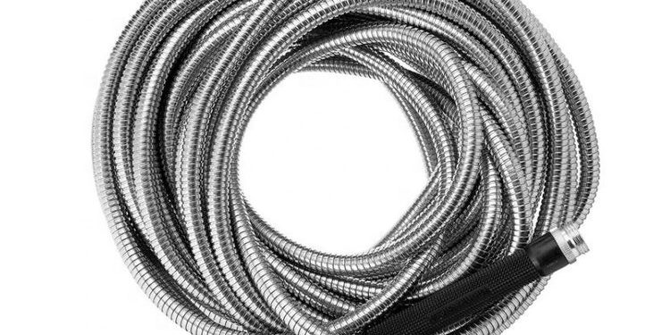Super tough 304 stainless steel metal garden hose (5)